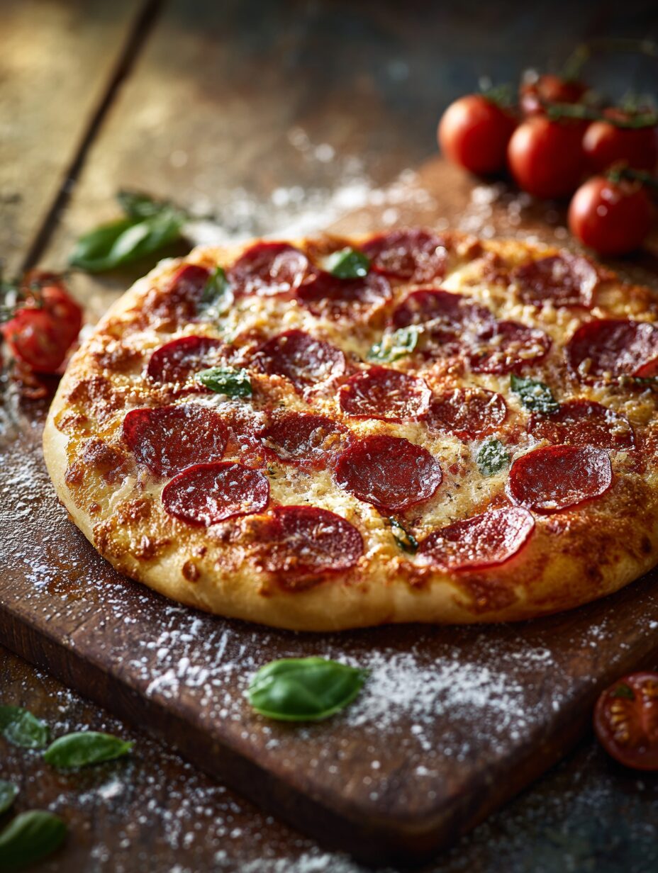 Fresh pizza ingredients